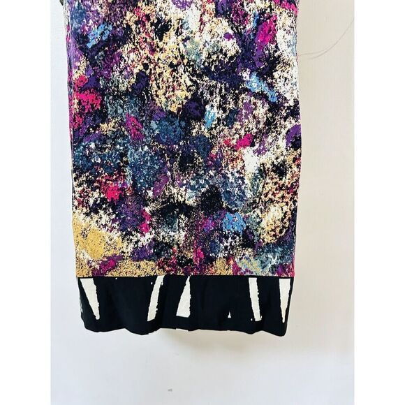 Julie‎ Dillon Dress Size 4 Multicolored Sheath Sleeveless NWT Artsy Abstract - Picture 14 of 14